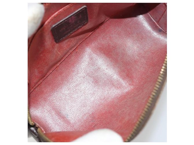 LOUIS VUITTON Pochette Cosmetica PM Damier Ebene N47516 Auth LV 175665 - vista 10