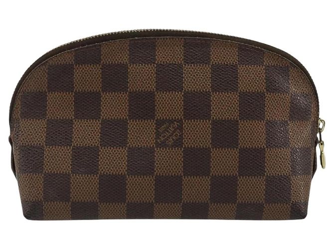 LOUIS VUITTON Pochette Cosmetica PM Damier Ebene N47516 Auth LV 175665 - vista 2