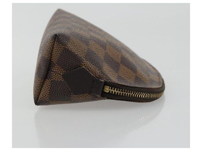 LOUIS VUITTON Pochette Cosmetica PM Damier Ebene N47516 Auth LV 175665 - vista 3