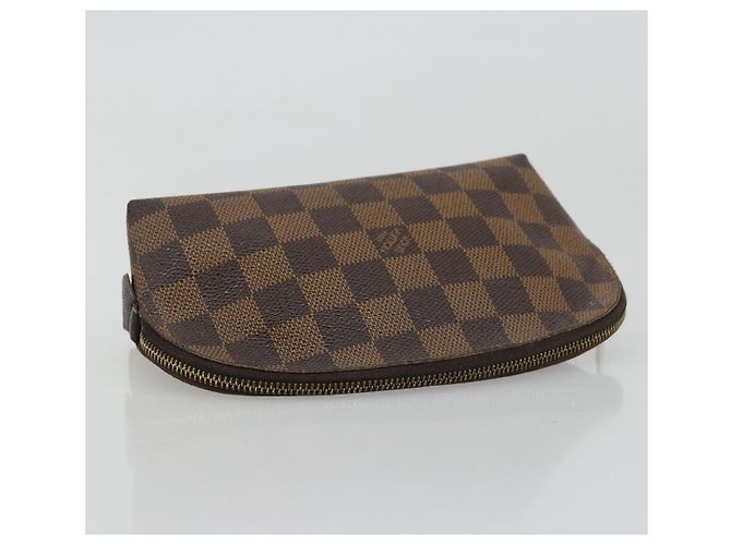 LOUIS VUITTON Pochette Cosmetica PM Damier Ebene N47516 Auth LV 175665 - vista 5