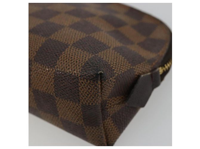 LOUIS VUITTON Pochette Cosmetica PM Damier Ebene N47516 Auth LV 175665 - vista 7