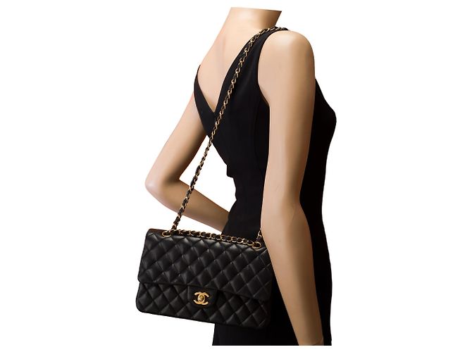 Borsa CHANEL Timeless/Classique in Pelle Nera - 103460 Nero - vista 12