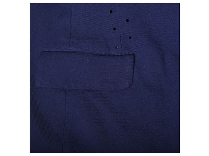 Comme Des Garcons Blazer Perforato Blu Navy Comme des Garçons - vista 10