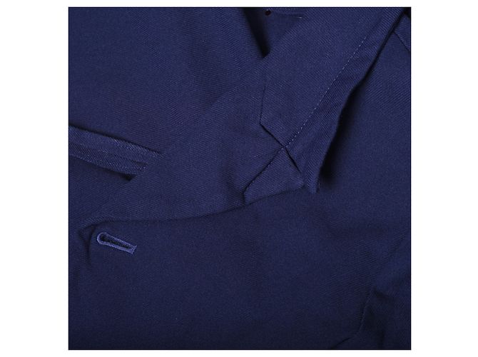 Comme Des Garcons Blazer Perforato Blu Navy Comme des Garçons - vista 11