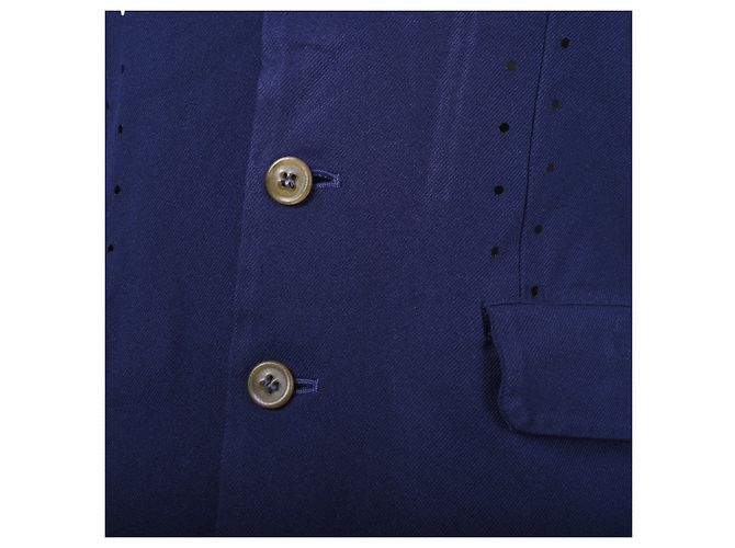 Comme Des Garcons Blazer Perforato Blu Navy Comme des Garçons - vista 6