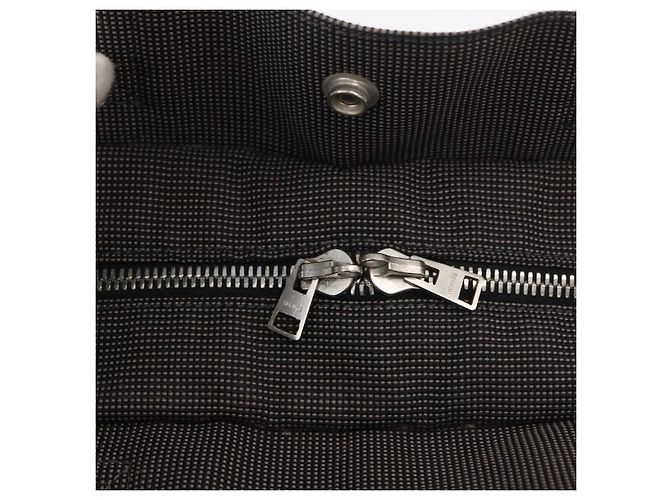 Hermès HERMES Handtasche Her Line MM aus grauem Canvas Auth 176493 Braun - Ansicht 10