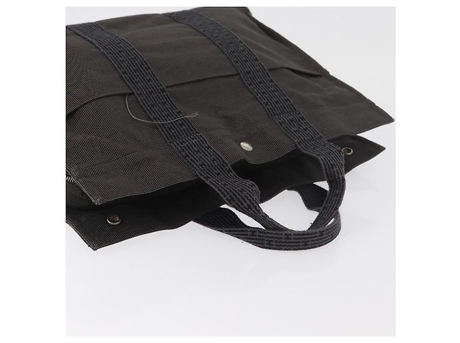Hermès HERMES Handtasche Her Line MM aus grauem Canvas Auth 176493 Braun - Ansicht 6