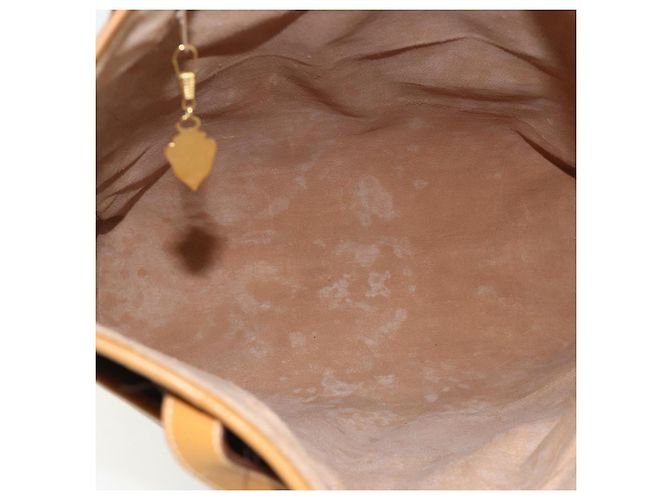 Gucci Borsa tote Micro GG Supreme in PVC beige e oro Auth 175743 D'oro - vista 10