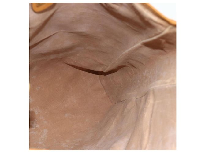 Gucci Borsa tote Micro GG Supreme in PVC beige e oro Auth 175743 D'oro - vista 19