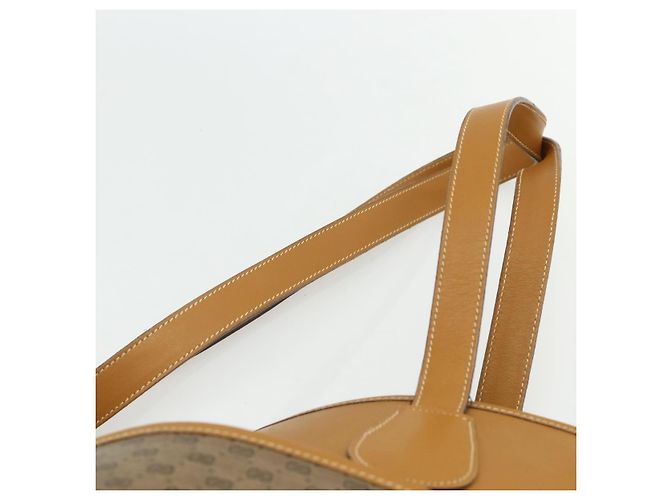 Gucci Borsa tote Micro GG Supreme in PVC beige e oro Auth 175743 D'oro - vista 8