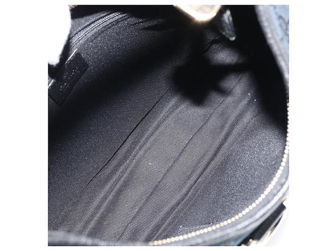 Borsa a Spalla Gucci Abbey GG in Tela Nera e Oro 130738 Auth yk20293SAV Nero D'oro - vista 10