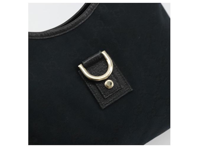 Borsa a Spalla Gucci Abbey GG in Tela Nera e Oro 130738 Auth yk20293SAV Nero D'oro - vista 18