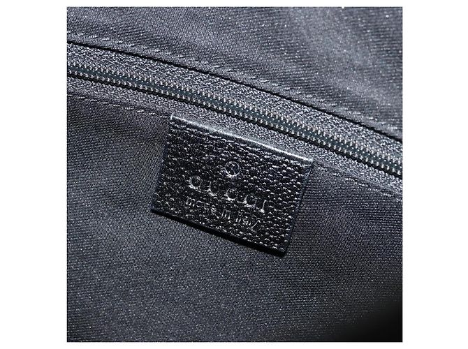 Borsa a Spalla Gucci Abbey GG in Tela Nera e Oro 130738 Auth yk20293SAV Nero D'oro - vista 19