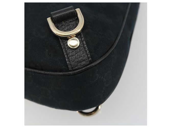 Borsa a Spalla Gucci Abbey GG in Tela Nera e Oro 130738 Auth yk20293SAV Nero D'oro - vista 8