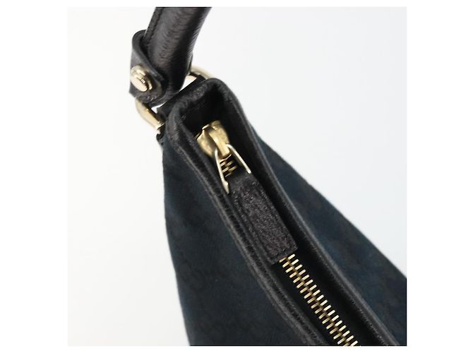 Borsa a Spalla Gucci Abbey GG in Tela Nera e Oro 130738 Auth yk20293SAV Nero D'oro - vista 9