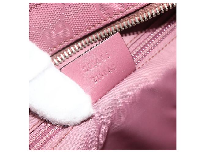 Borsa a Spalla GUCCI GG Implementation PVC Rosa Oro 201446 Auth ka3984 D'oro - vista 12