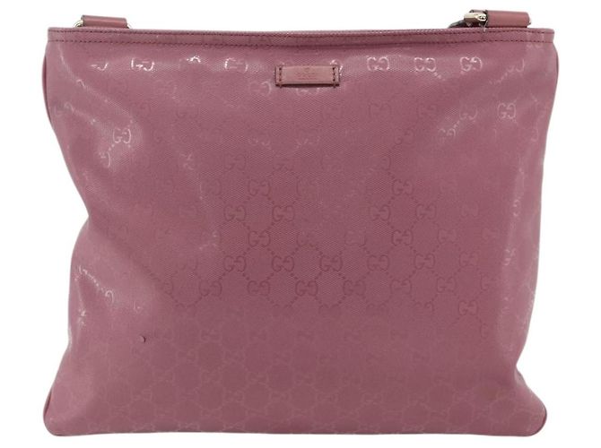 Borsa a Spalla GUCCI GG Implementation PVC Rosa Oro 201446 Auth ka3984 D'oro - vista 13