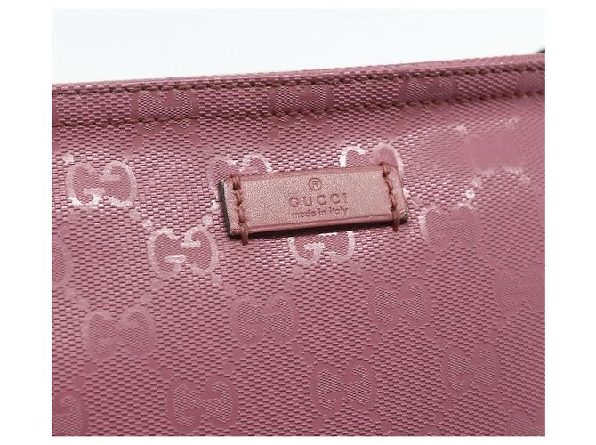 Borsa a Spalla GUCCI GG Implementation PVC Rosa Oro 201446 Auth ka3984 D'oro - vista 18