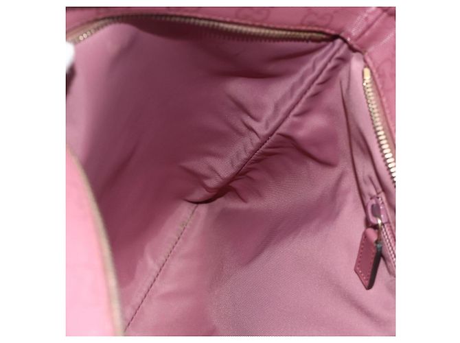 Borsa a Spalla GUCCI GG Implementation PVC Rosa Oro 201446 Auth ka3984 D'oro - vista 21