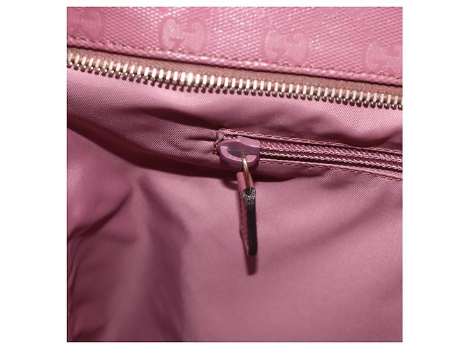 Borsa a Spalla GUCCI GG Implementation PVC Rosa Oro 201446 Auth ka3984 D'oro - vista 22