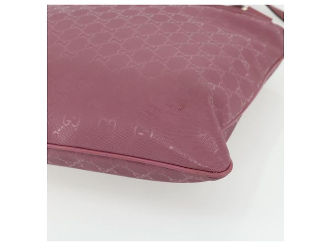 Borsa a Spalla GUCCI GG Implementation PVC Rosa Oro 201446 Auth ka3984 D'oro - vista 8