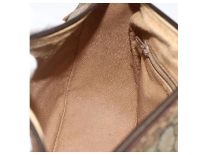Gucci Borsa GG Supreme Web Sherry Line in PVC beige e oro 56 02 032 Auth YKZ1559 D'oro - vista 20