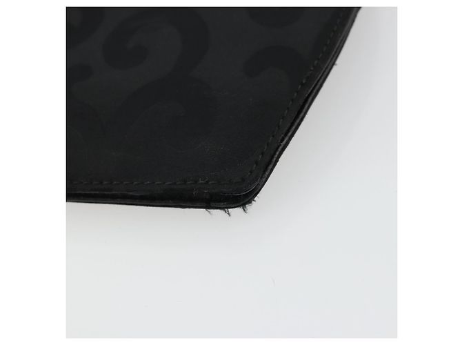 Saint Laurent Borsa a Spalla in Nylon Nero Oro Auth 175161 D'oro - vista 15