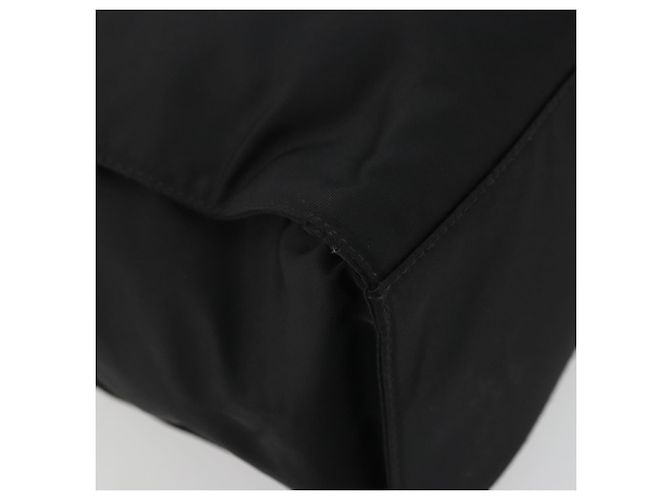 PRADA Borsa a mano in nylon nero argento Auth 175323 - vista 16