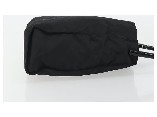 PRADA Borsa a mano in nylon nero argento Auth 175323 - vista 3