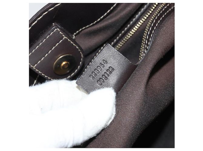 Borsa a Mano GG Crystal Gucci Beige Oro 223964 Auth kk656 D'oro - vista 12
