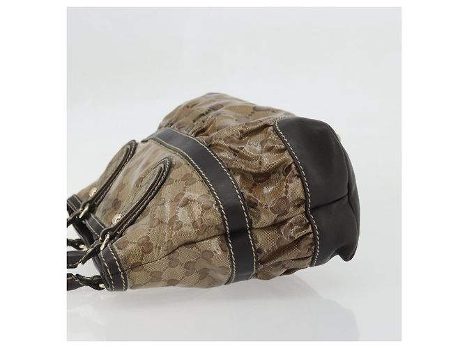 Borsa a Mano GG Crystal Gucci Beige Oro 223964 Auth kk656 D'oro - vista 4