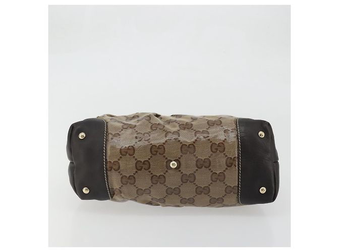 Borsa a Mano GG Crystal Gucci Beige Oro 223964 Auth kk656 D'oro - vista 5