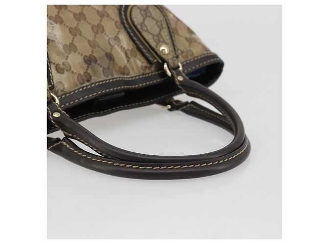Borsa a Mano GG Crystal Gucci Beige Oro 223964 Auth kk656 D'oro - vista 7