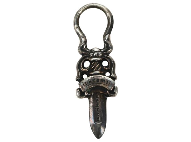 Pendente Charm Dagger Chrome Hearts in Argento Ag925 Auth YKZ1429V - vista 2