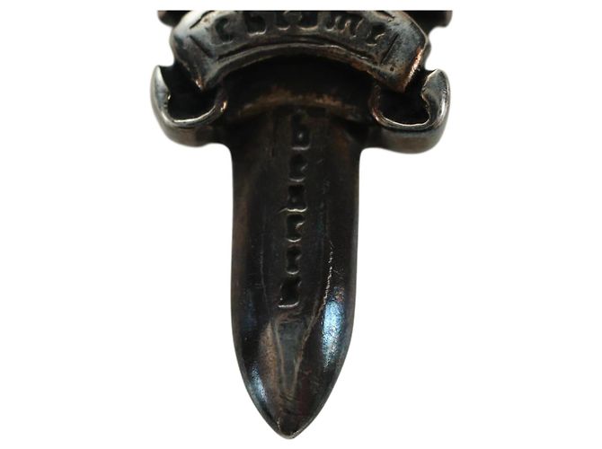 Pendente Charm Dagger Chrome Hearts in Argento Ag925 Auth YKZ1429V - vista 7