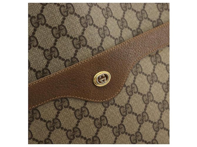 Borsa Sherry Line GG Supreme Web di GUCCI in PVC beige, rosso e verde 89 02 003 Auth 175745 - vista 17
