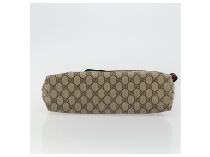 Borsa Sherry Line GG Supreme Web di GUCCI in PVC beige, rosso e verde 89 02 003 Auth 175745 - vista 5