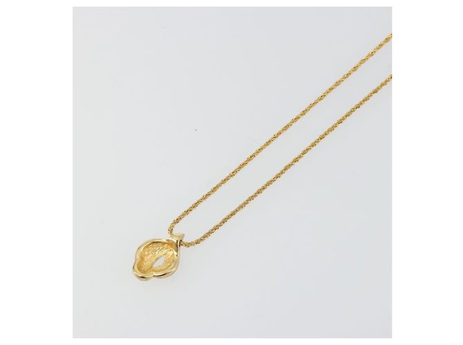 Collana Christian Dior in metallo dorato Auth ka3902 - vista 10