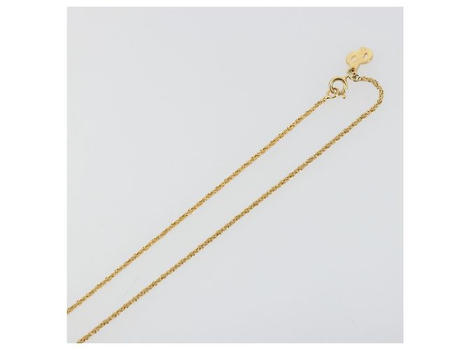 Collana Christian Dior in metallo dorato Auth ka3902 - vista 12