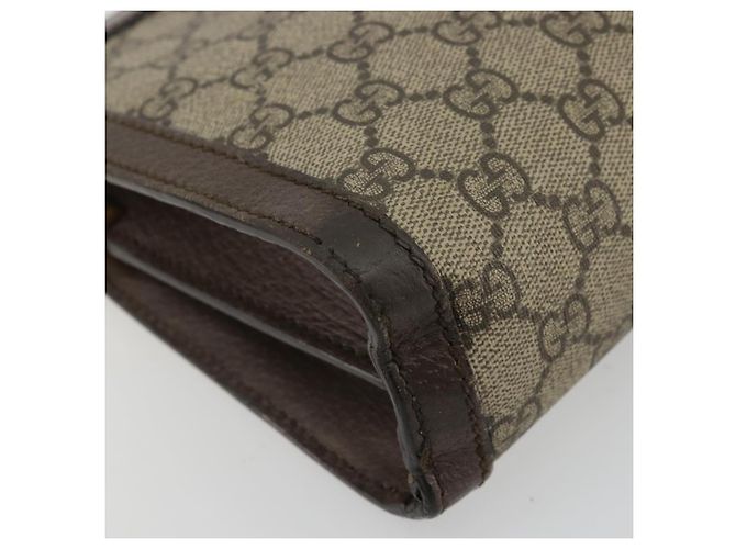 GUCCI GG Supreme Borsa a Catena Sherry Line PVC Beige Oro 503877 Auth mr1659 - vista 15