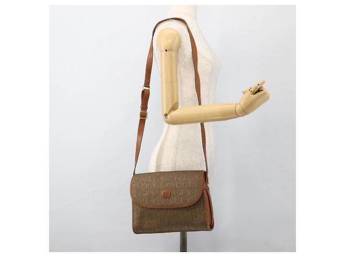 Borsa a Spalla GUCCI Tela Beige Oro 001 14 0712 Auth 175356 D'oro - vista 24