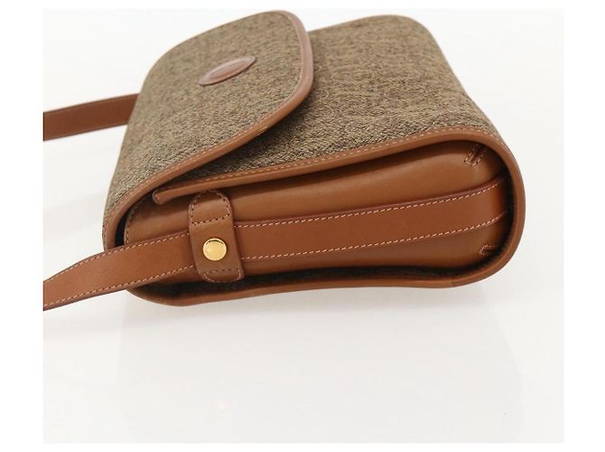 Borsa a Spalla GUCCI Tela Beige Oro 001 14 0712 Auth 175356 D'oro - vista 3