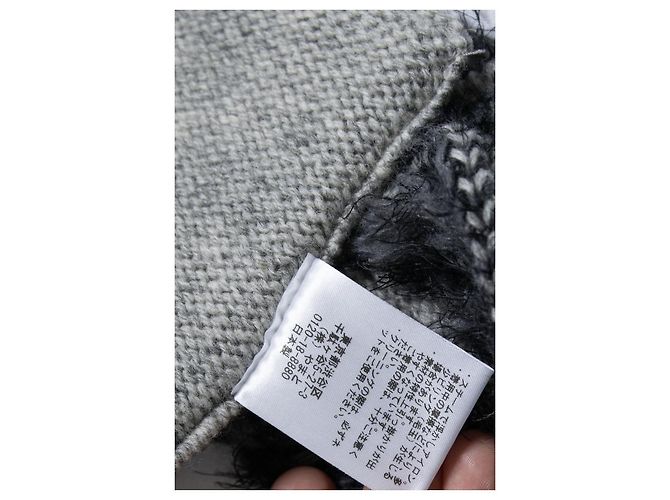 Autre Marque Kimono x Nadeshiko, ärmellose Strickweste Grau - Ansicht 5