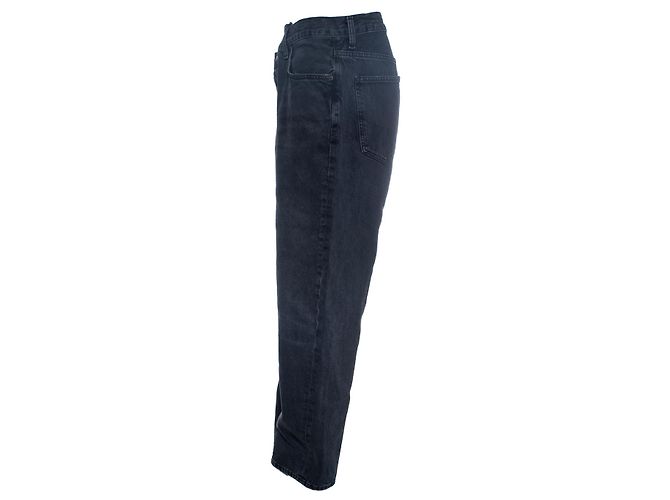 Agolde, jeans a gamba larga incrociati in nero - vista 2