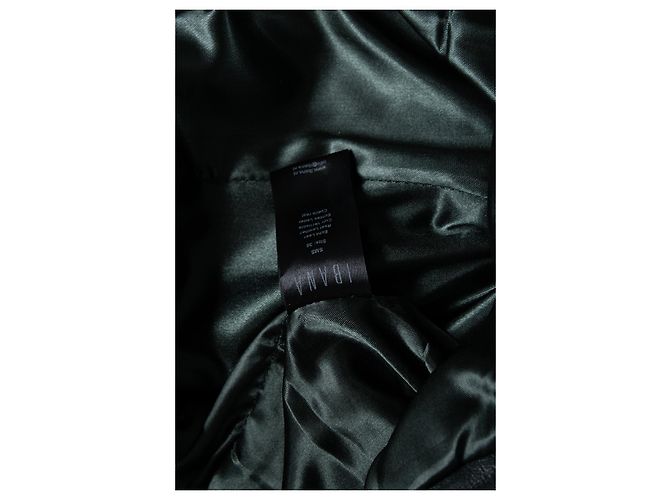 Autre Marque Ibana, pantalones anchos de cuero verde - vista 6