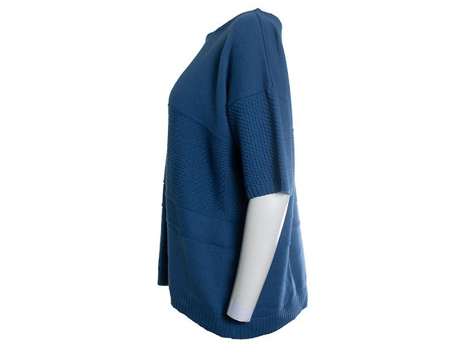 Paul & Joe Sister, top de punto azul oversized - vista 2