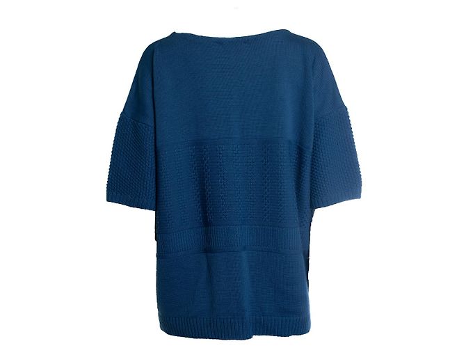 Paul & Joe Sister, top de punto azul oversized - vista 3