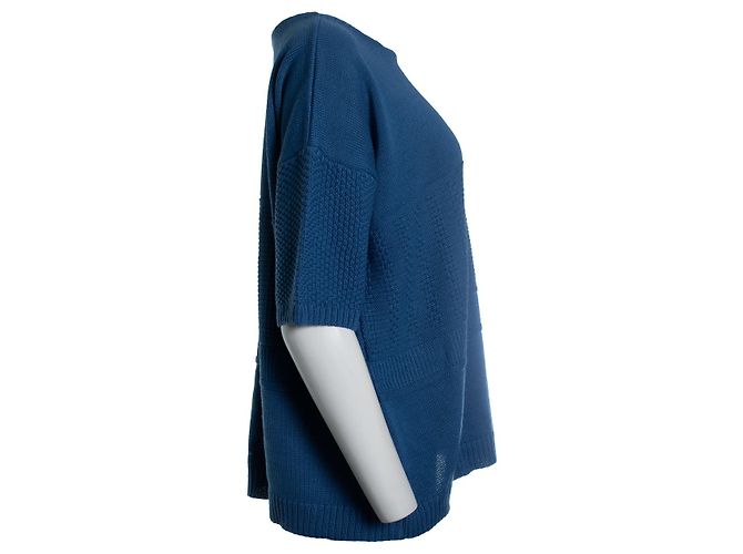 Paul & Joe Sister, top de punto azul oversized - vista 4