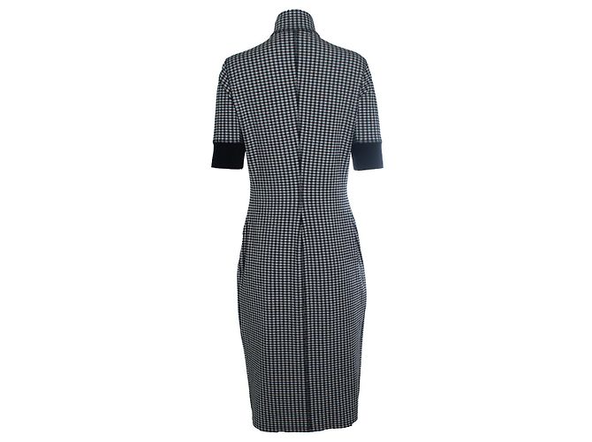 Proenza Schouler PSWL, karierter Midikleid Schwarz Weiß - Ansicht 3