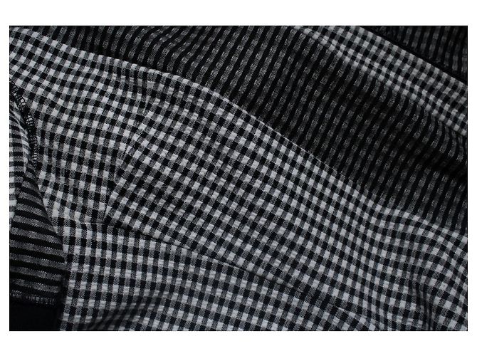 Proenza Schouler PSWL, karierter Midikleid Schwarz Weiß - Ansicht 5